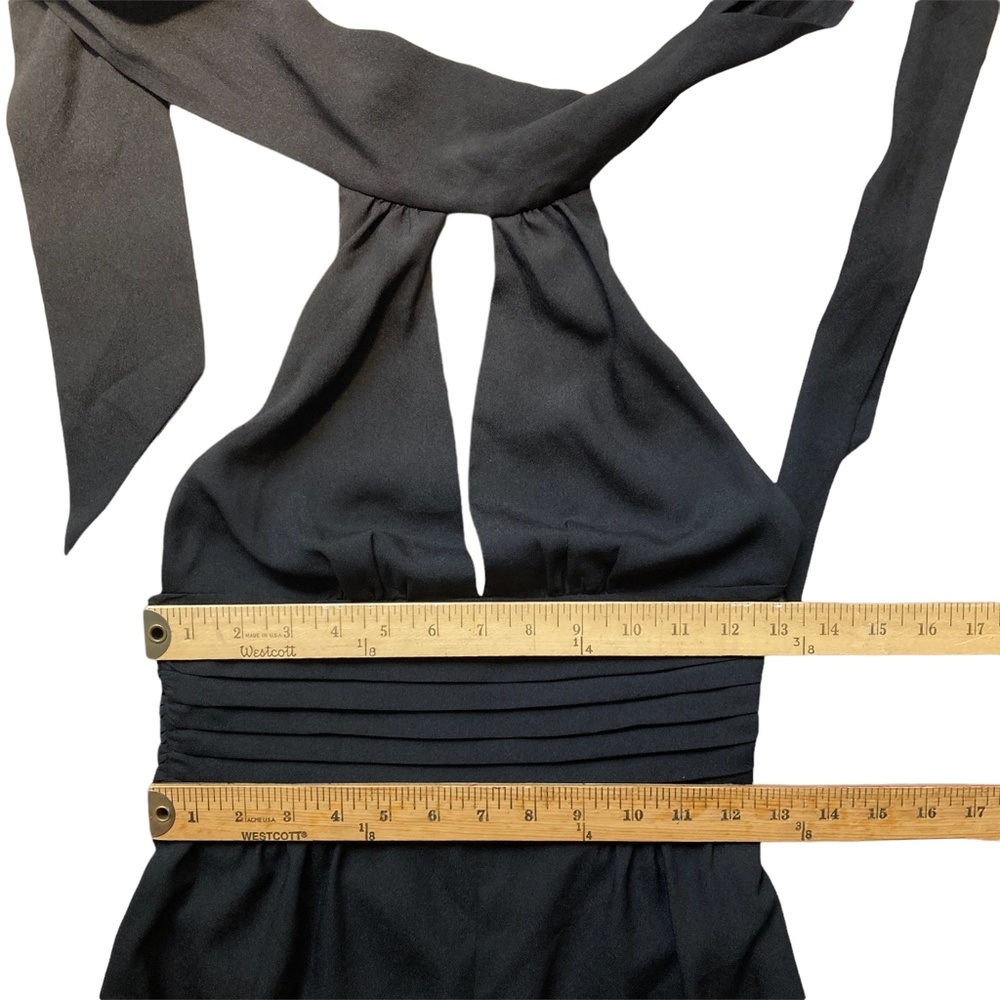 Black XS Bebe Jumpsuit Keyhole Neckline